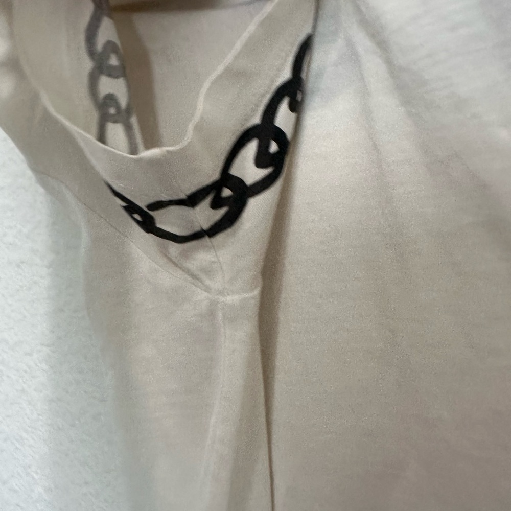 Yves Saint Laurent white cotton t-shirt heart charm graphic vintage Size S - Picture 5 of 11